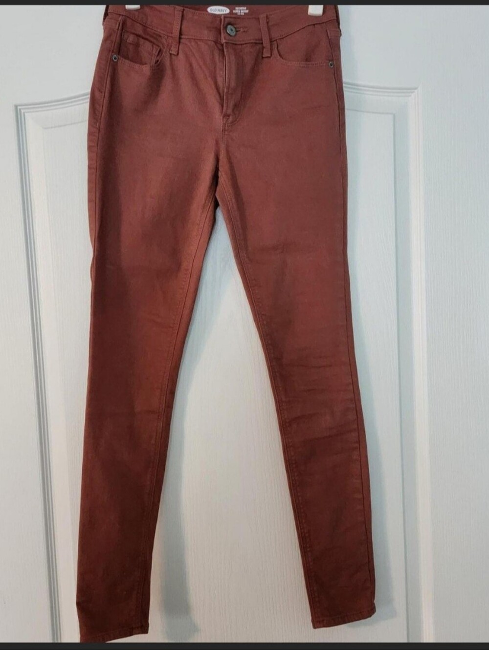 Old Navy Rockstar Super SKINNY JEANS Brick Size 2 Pants